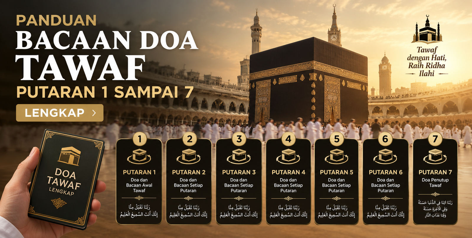 Bacaan Doa Tawaf Putaran 1 sampai 7 Lengkap